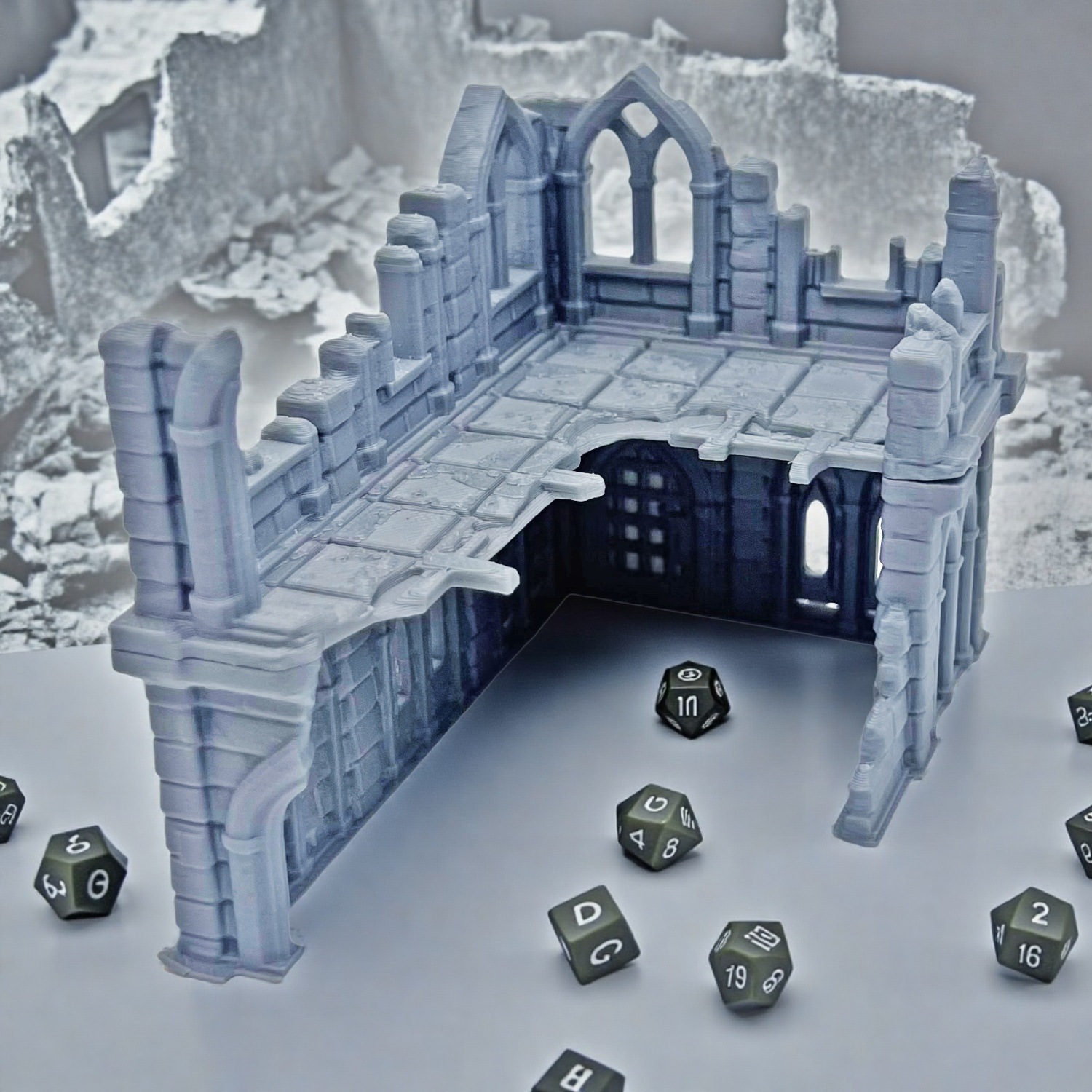 Rpg Terrain Set Rural Mansion Ruins Mansion Perfect Gift for Rpg Fans Dnd Accessories Peripherals