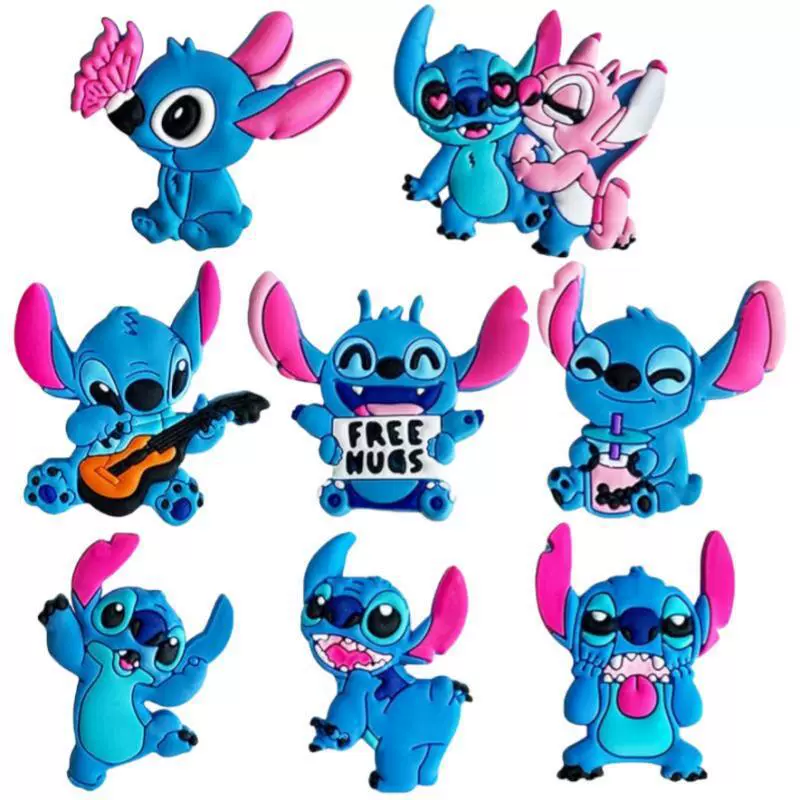 Sti Zai обувь с цветочной пещерой diy аксессуары ПВХ мягкая резиновая обувь цветочная пряжка Stitch садовая обувь декоративные застежки аксессуары