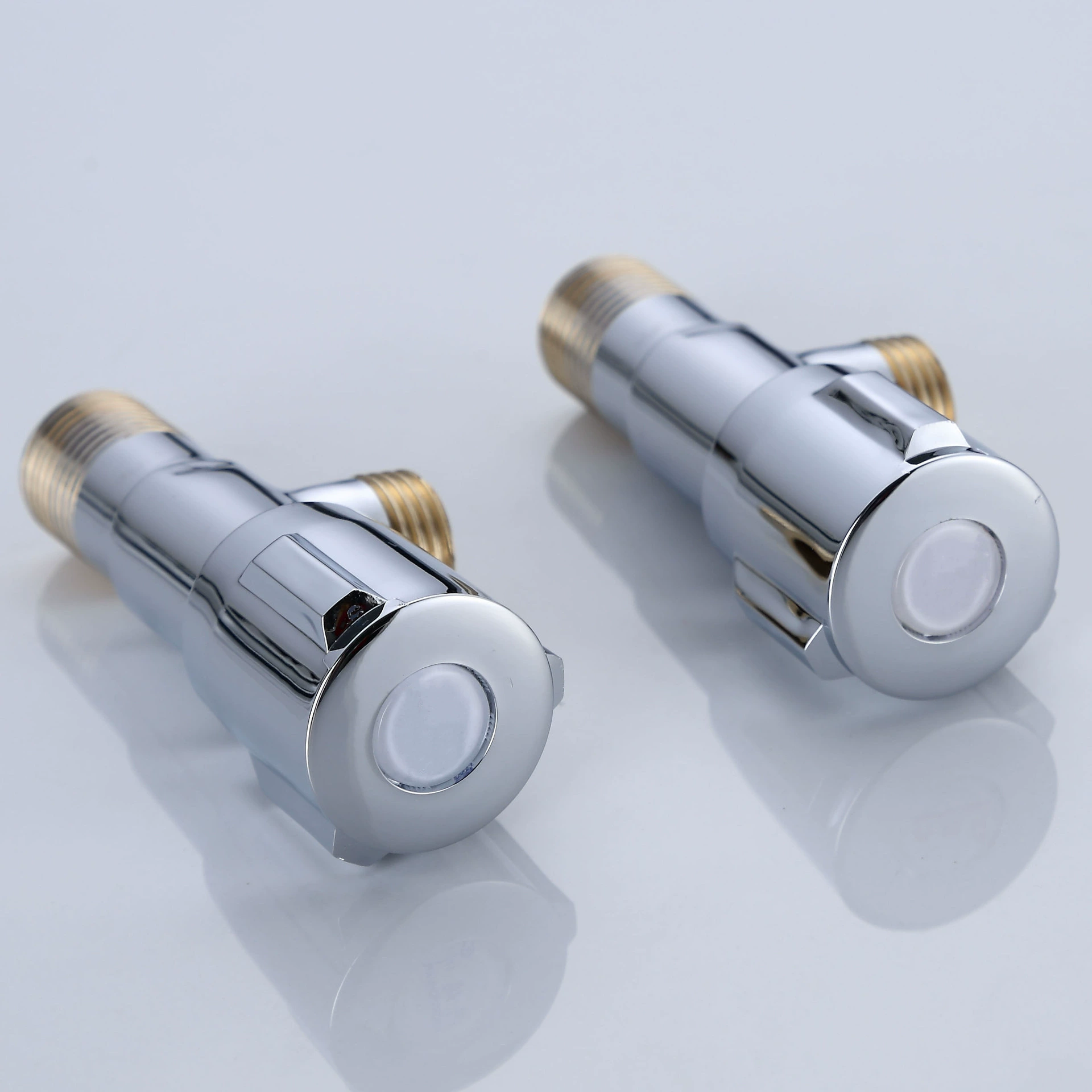 Медный зуб треугольный клапан кран Туалет водонагреватель Латунный Угловой клапан четыре точки горячей и холодной универсальной воды остановить клапан