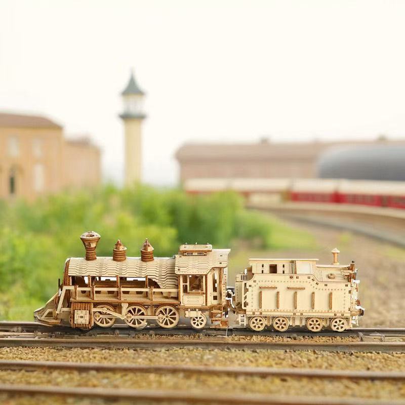 Banda de goma de pelo continuo pistola de madera 3D rompecabezas 3D bloques de construcción pistola de juguete hecho a mano DIY juguete educativo de los niños regalo para hombres