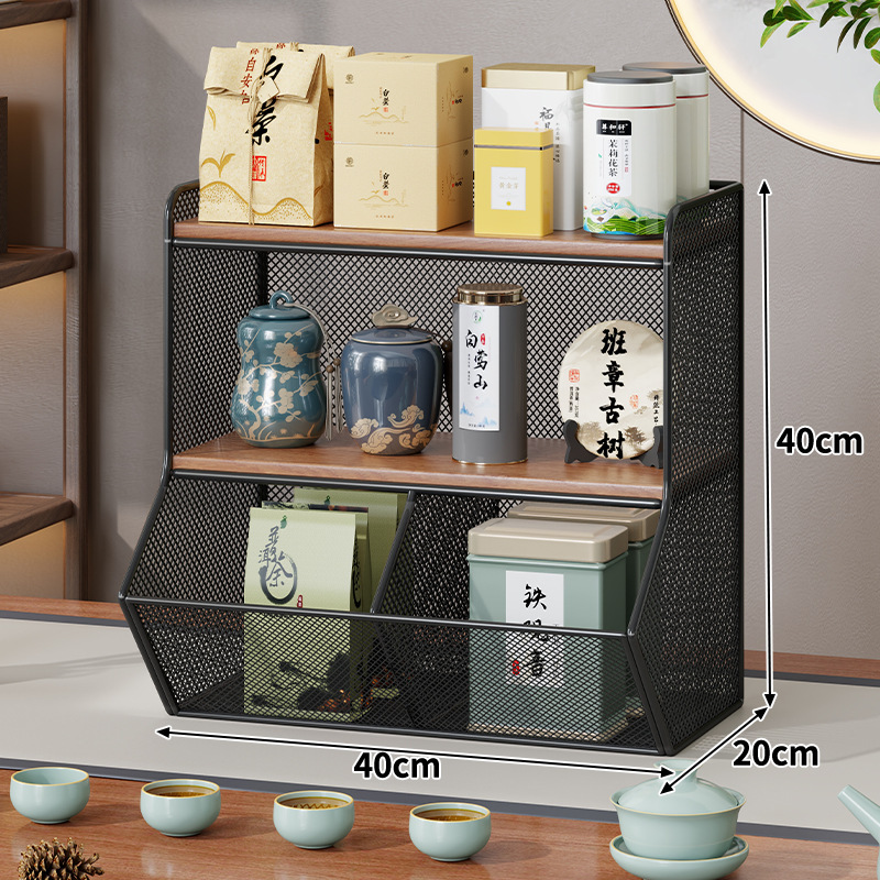 茶杯置物架茶几桌面水杯咖啡杯整理架餐桌台面多层茶具茶壶收纳架|undefined
