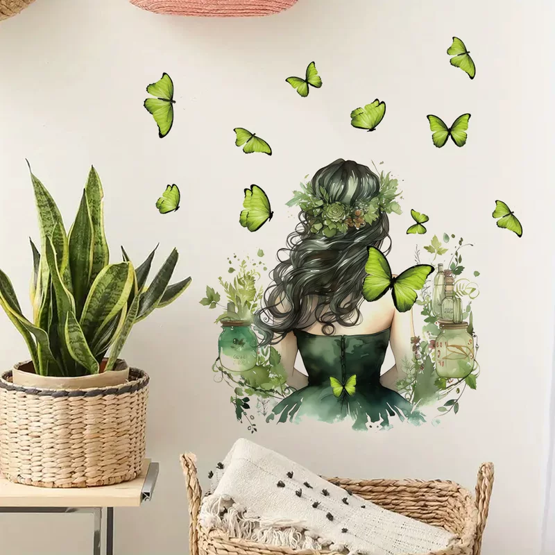 (Cross-border trading), green removable sticker on wall, new collection