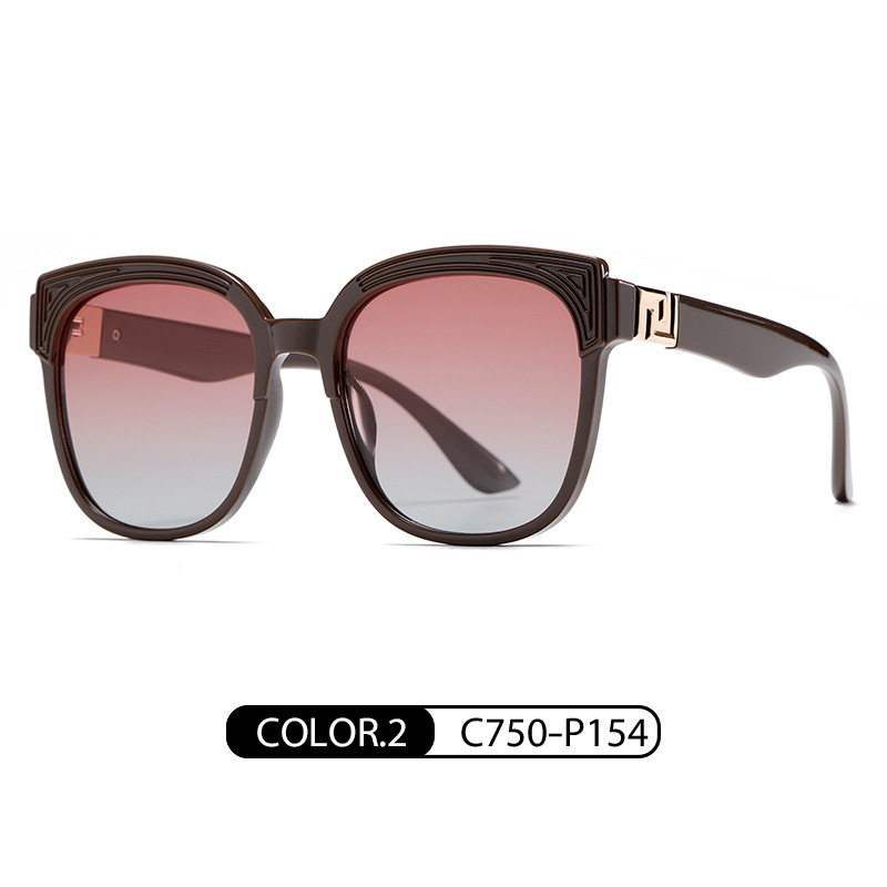 Nuevas gafas de sol polarizadas para mujer TR7562, gafas de sol anti-UV de moda para influencers, gafas de sol versátiles para viajes