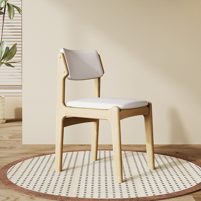 Silla de comedor de madera sólida retro silla de respaldo de bolsillo silla de escritorio silla de oficina silla de escritorio