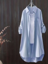 U 12750 Oversized Long Sleeve Shirt ���ɳ������ ŷ���羳��