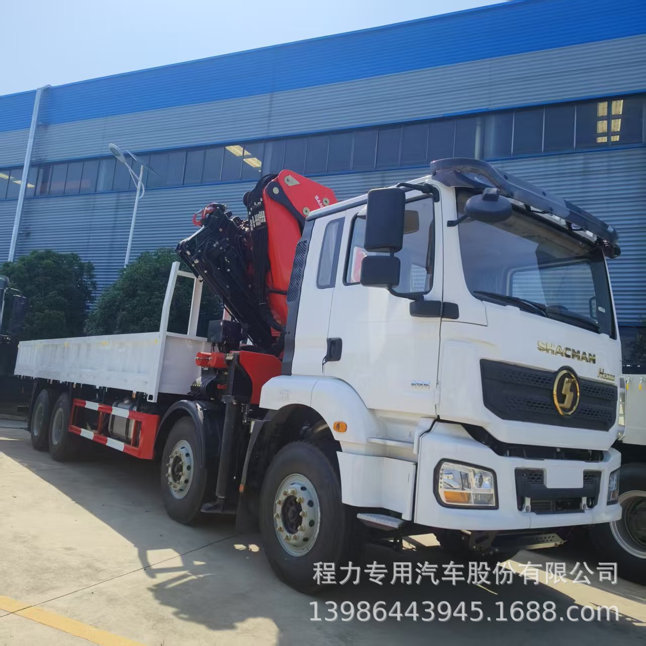厂家直供出口外贸陕汽德龙SHACMAN6*4三一20吨折臂随车吊起重机