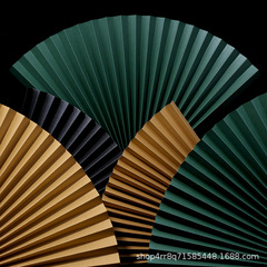 Folding fan props Morandi ins Fengqin paper photo background gourmet cosmetics shooting ornaments Chinese fan