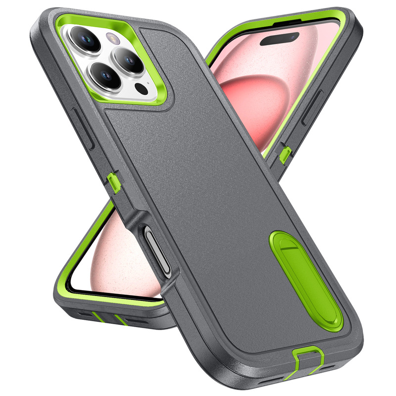 三防スタンド欧米iPhone16 Pro Max携帯ケース鎧転倒防止クリエイティブ保護カバーを適用|undefined