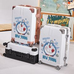 Cartoon Creative 20/28-inch Large Capacity Swivel Wheel Luggage Suitcase Mother Version Pull-along Zipper Aluminum Frame Travel Suitcase