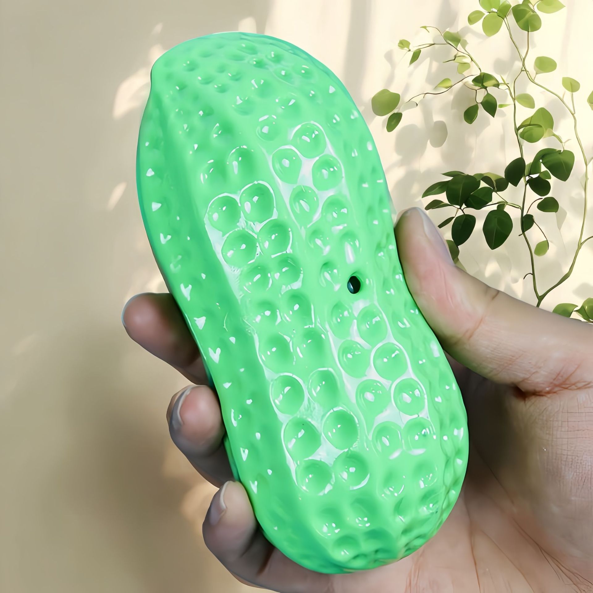 Juguete en Forma de Cacahuate para Perros, Plástico, con Sonido, Resistente a Mordeduras