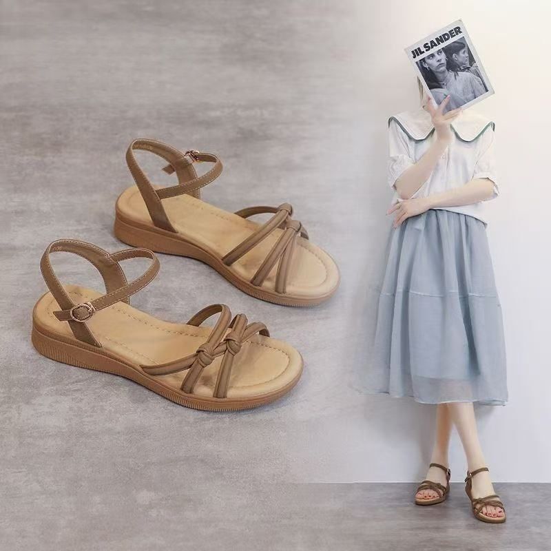 2026 Hot-Selling Summer Korean-Style Ultra-Soft Sandals for Women, Thick-Soled Height-Increasing Single-Strap Breathable Sweet Open-Toe Sandals 2026 Hot-Selling Summer Korean-Style Ultra-Soft Sandals for Women, Thick-Soled Height-Increasing Single-Strap Breathable Sweet Open-Toe Sandals
