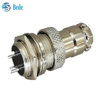 Gx12 Aviation Plug and Socket 234567 Core Complete Set of Panel Installation Front-Mounted Connectors Factory Wholesale