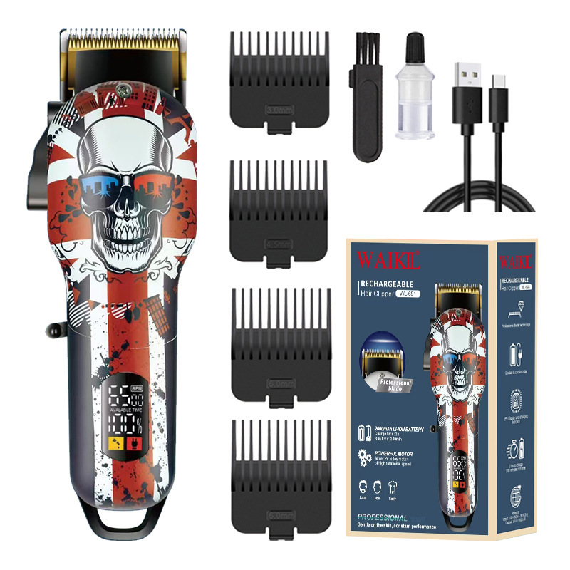家庭用クロスボーダーデジタルディスプレイ電気バリカン、落書き理髪店、ヘアサロン専用電気バリカン|undefined