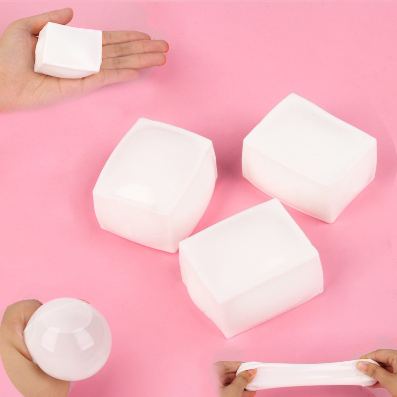 Factory hot sale plastic tofu creative new strange trick slow rebound vent decompression simulation tofu pinch music