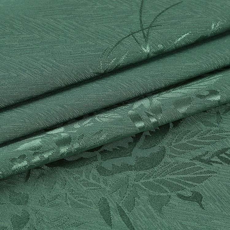 复古仿真丝人字斜纹大牡丹提花面料现货直批马面裙汉服面料