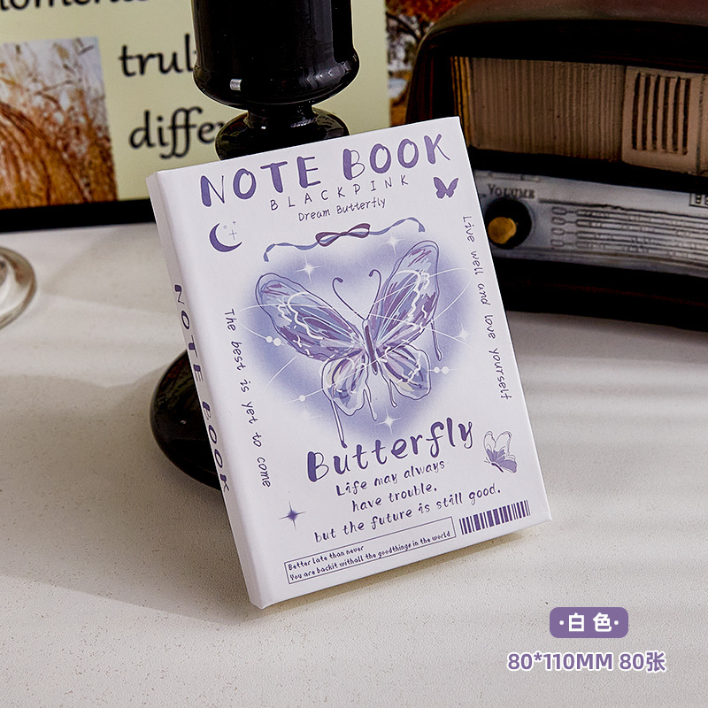 Dream Butterfly Pocket Book Portátil portátil de alto valor para niñas Los estudiantes llevan un libro de cuentas manual mini a7