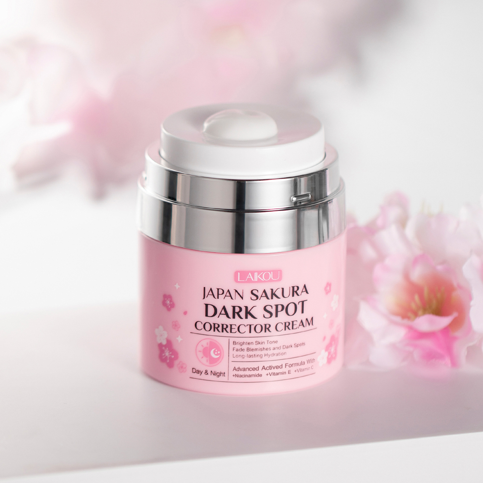 Nuevo producto transfronterizo Laikom Sakura Crema 50g Crema hidratante e hidratante Fabricante de cosméticos Fda