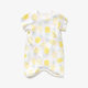 Baby Nightgown for Boys and Girls Baby Cotton Short-sleeved Pajamas Summer Thin Children's One-piece Nightgown 90 No Hidden Buckle