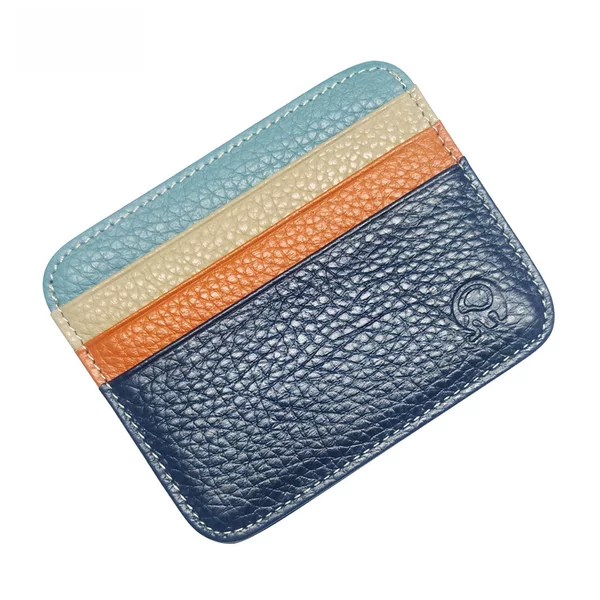 Small round elephant head layer cowhide coin purse leather card case card case bus card case driving card case Amazon foreign trade