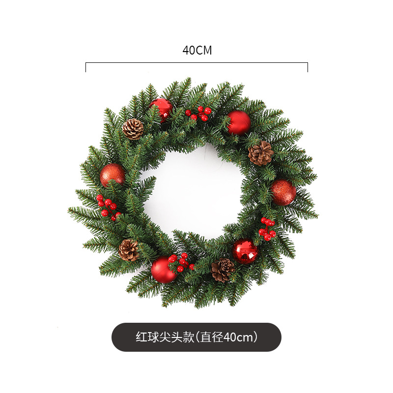 Navidad guirnalda 30/40/50/60cm árbol de Navidad Festival decoración regalo creativo decoración colgante diseño de la escena de la decoración