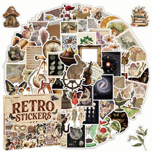 200张复古小物件涂鸦贴纸DIY创意装饰文具水杯防水贴纸烫金礼盒装