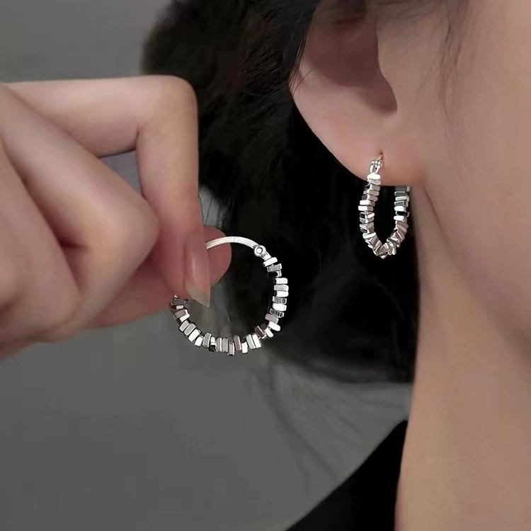 Серебряная игла, серьги, образец серебра 925, стиль легкой роскоши, высококачественный стиль