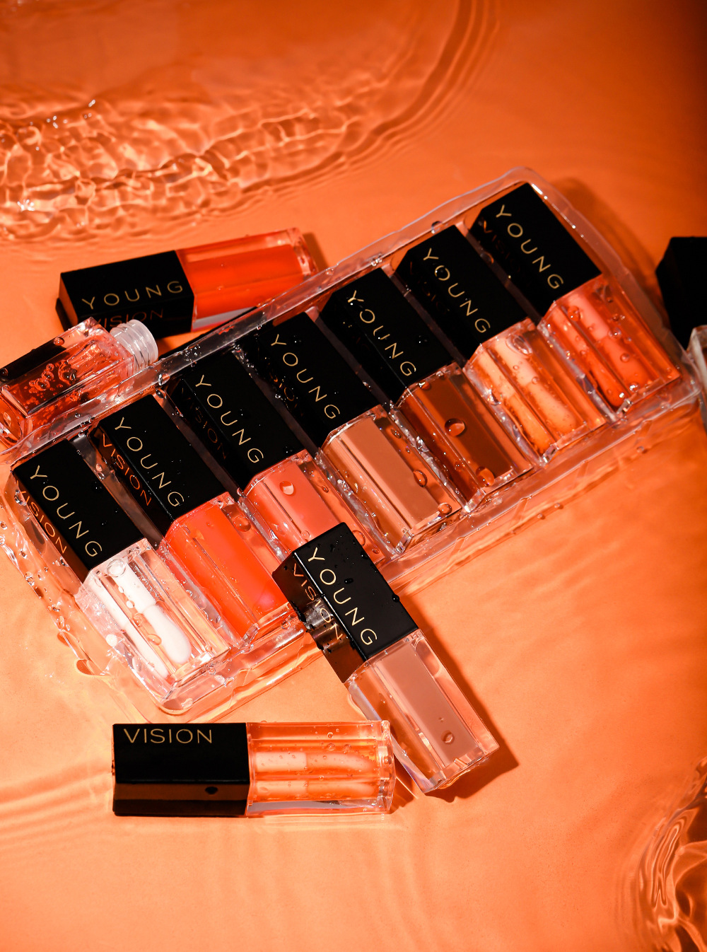 YOUNG VISION 7-color Mirror Lip Oil Set Dudu Lip Liquid Lipstick Lip Gloss undefined