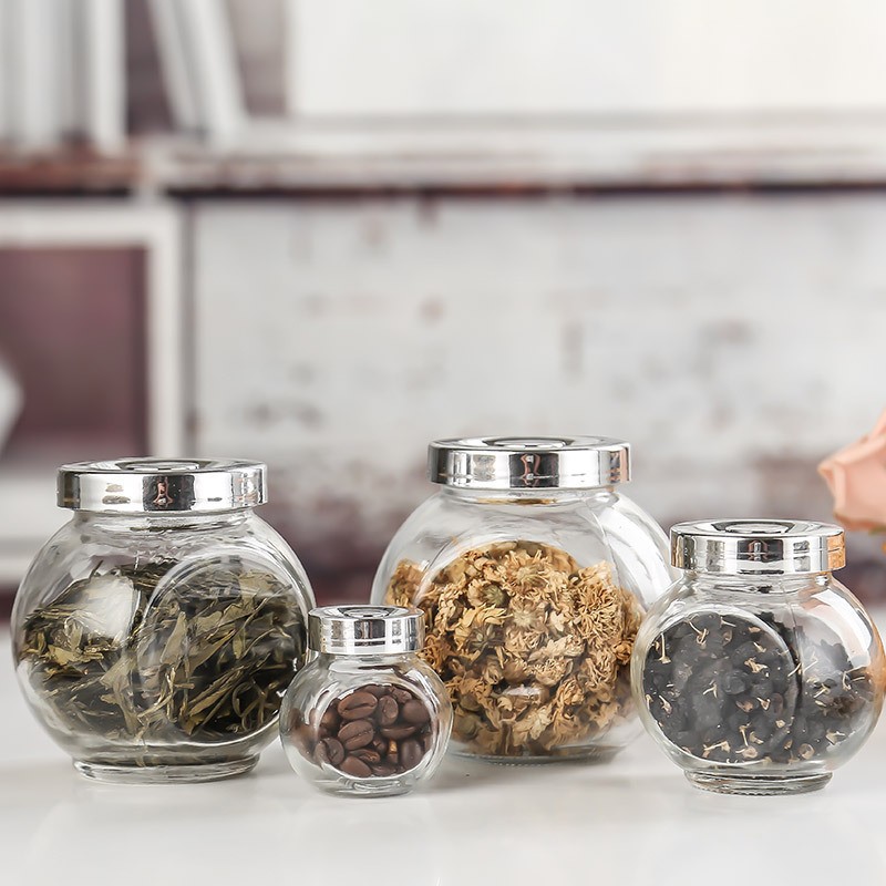 生产玻璃瓶蜂蜜瓶 爆卖小扁鼓瓶华泰热卖中厂家批发