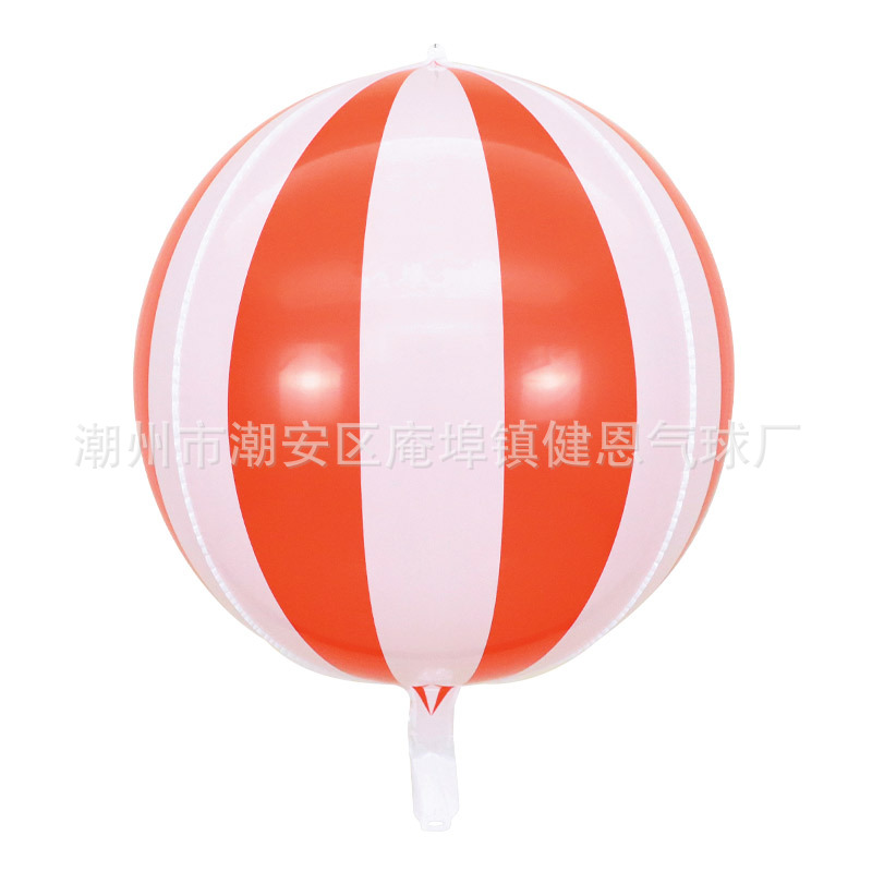 Nueva transfronteriza 22 pulgadas 4D película de aluminio Bola de Espejo de cumpleaños de la boda KTV centro comercial decoración del partido flotante vacío globo de helio