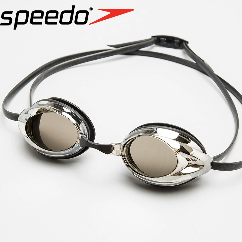 Speedo, универсальные детские водонепроницаемые профессиональные плавательные очки для тренировок для взрослых с противотуманной обработкой