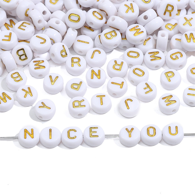 50 Arylic Letter Beads display picture 4