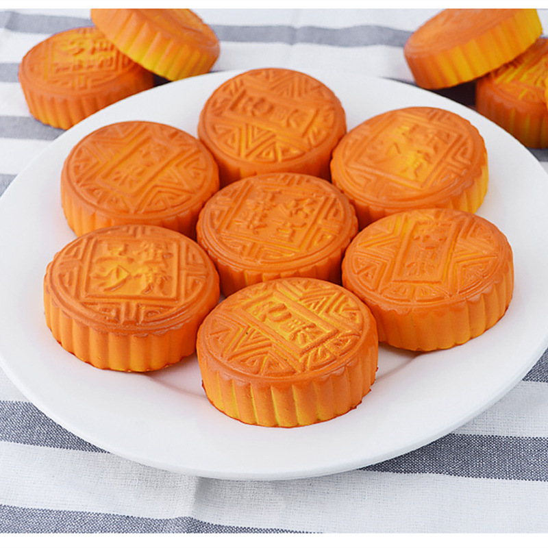 Pu Slow Rebound 7cm Mid-Autumn Moon Cake Squishy Artificial Bread Early Education Toys Photography Props Decompression Pinch Fun