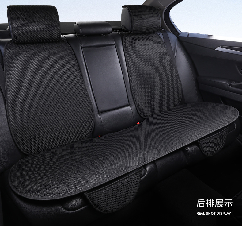 Factory Wholesale Car Seat Cushion Breathable Ice Silk Cooling Pad Seat Cushion Butt Pad Cover for Long Sitting Interior Comfort Cotton Linen Heat Insulation