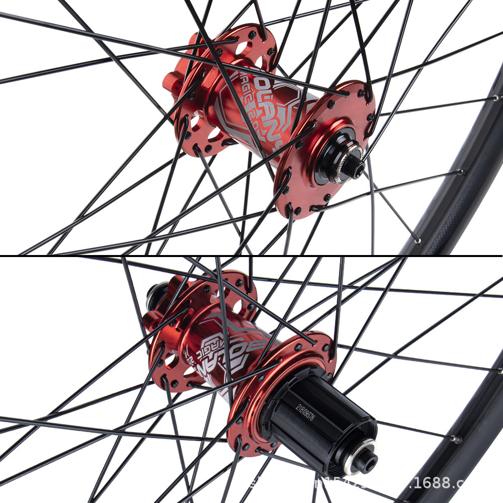 BOLANY grupo de ruedas de bicicletas de montaña 32 agujeros 4 barril de barril de Peeling grupo de ruedas auto-ajustado al vacío rápido desmontaje barril de conversión de eje