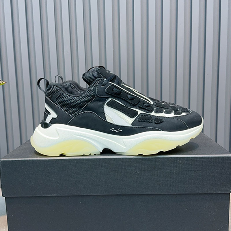 Comercio exterior estación europea marca de moda hueso malla transpirable costura cuero genuino zapatos del papá los hombres suela gruesa aumento zapatilla deporte