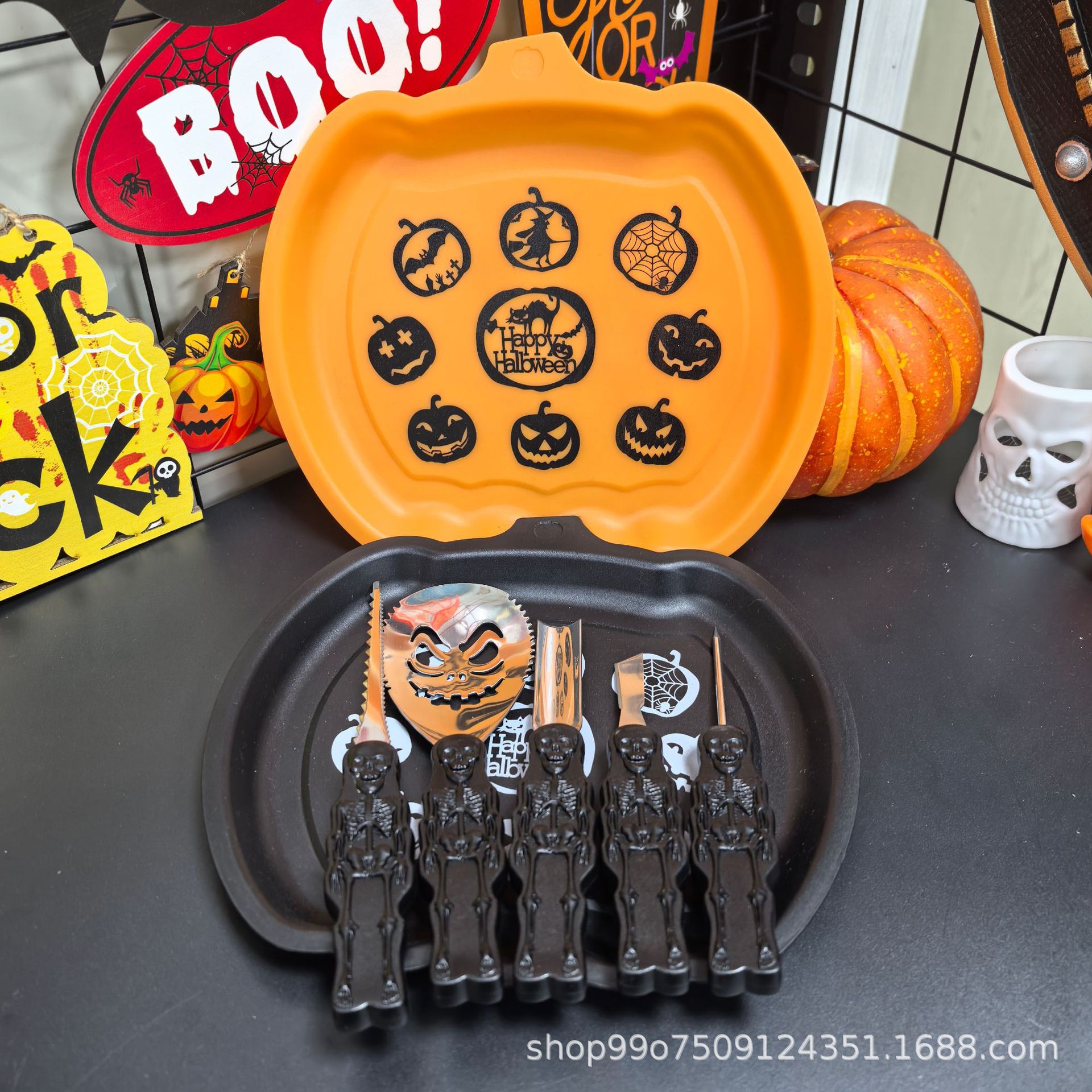 南瓜雕刻工具  万圣节创意工具 南瓜雕刻刀具套装 2025-11