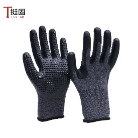 劳保手套丁腈耐油耐磨防滑加厚平挂半挂浸胶工作干活工业物流跨境|undefined