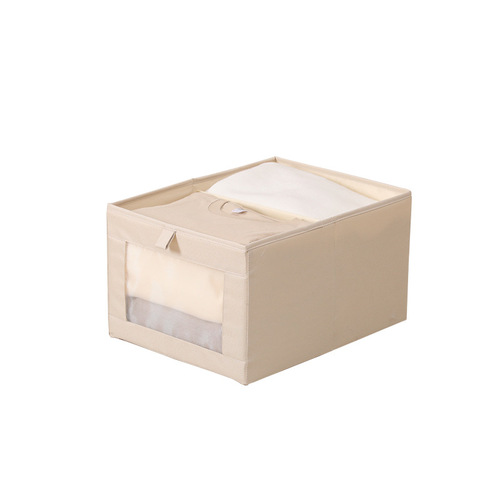 Clothes storage box home wardrobe drawer-type separated clothing storage box fabric storage box folding storage