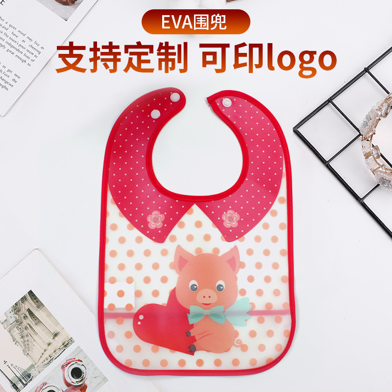Foreign trade three-dimensional wash-free baby baby food bag bib bib three-dimensional detachable dual-purpose gown saliva towel