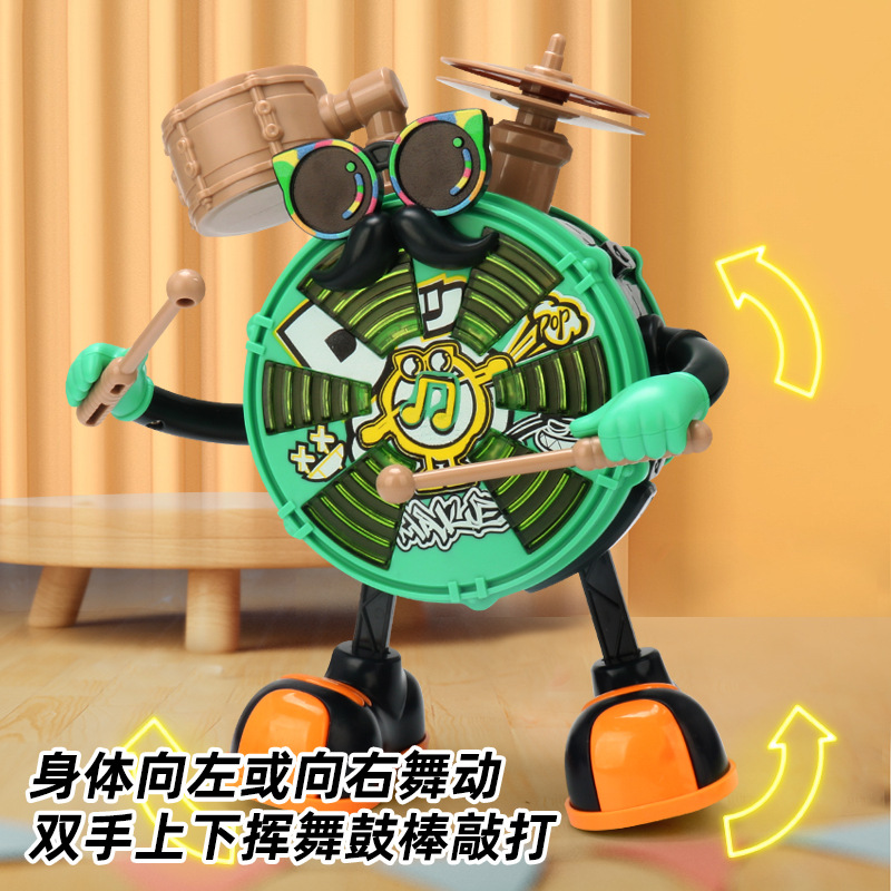 Niños baile eléctrico simulación jazz tambor música iluminación estante tambor bebé educación temprana puzzle juguetes interactivos padres e hijos