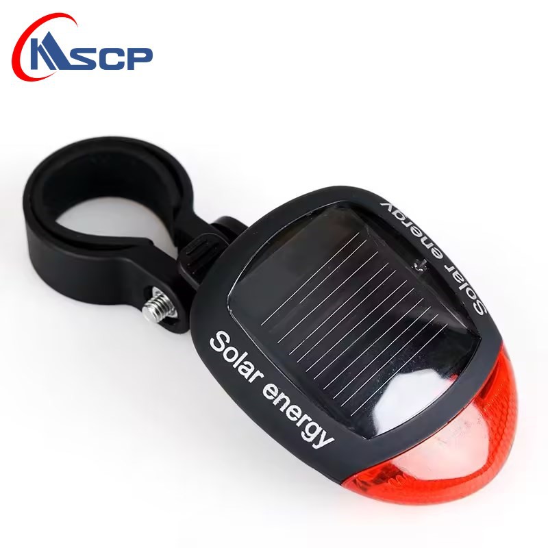 Luz trasera para bicicleta, luz trasera de advertencia solar para bicicleta de montaña, luz decorativa para ciclismo nocturno, equipo de ciclismo al aire libre