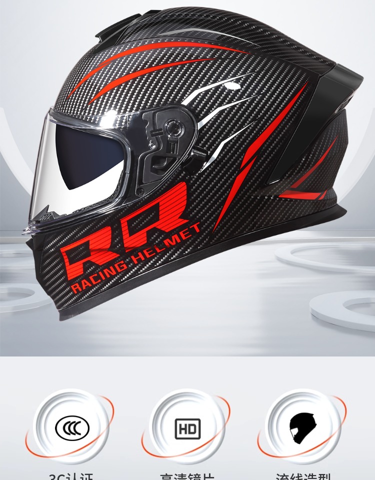 4XL Motorcycle Helmet Full Helmet with Bluetooth Headset Extra Large Size