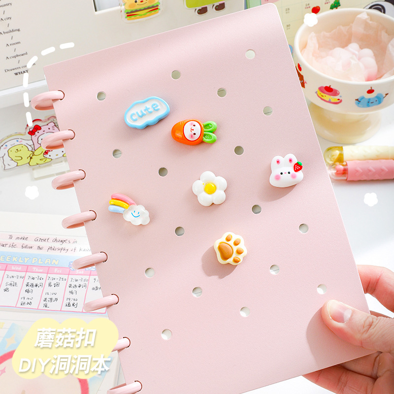 Transfronteriza dedicada a hongos agujero de botón libro de hoja A5 cuaderno B5 cuaderno de notas bobina libro de diario subfábrica