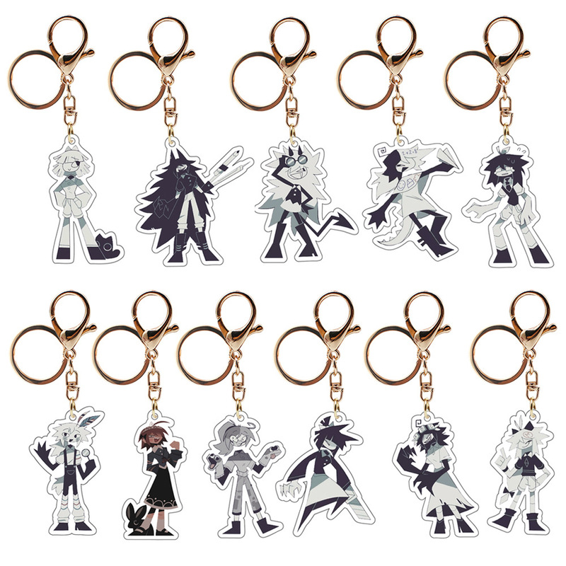 New Cross-Border Product: Fundamental Paper Education Acrylic Keychain - Paper-Based Basic Education