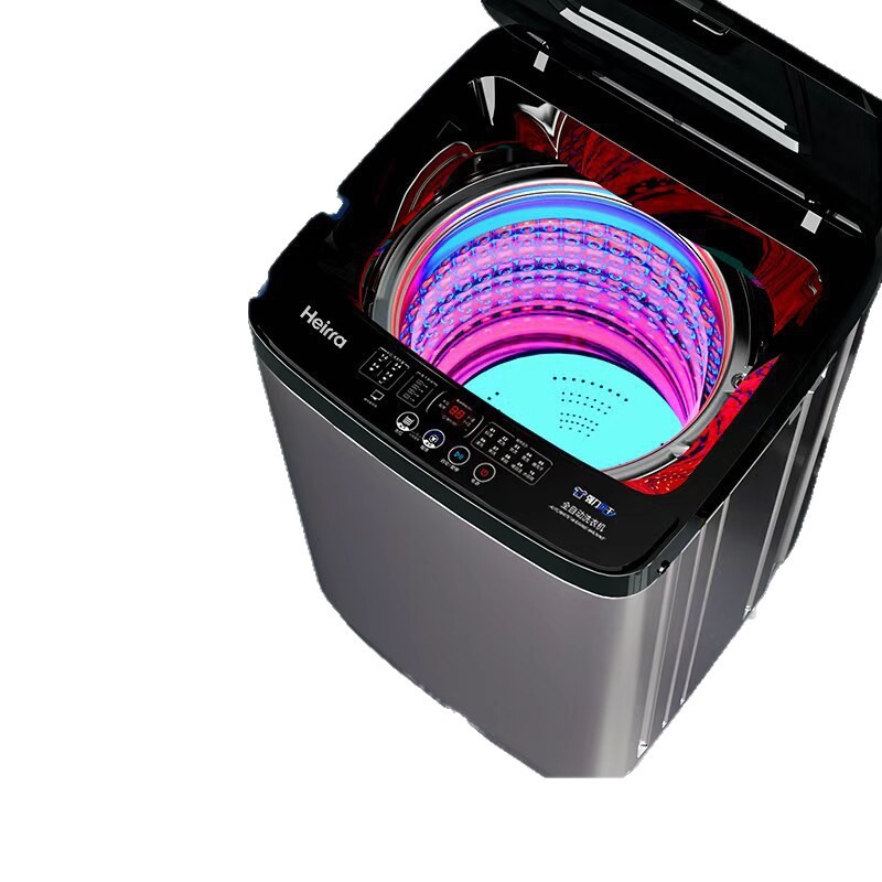 Lavadora automática Hiex doméstica pequeña turbina de alquiler dormitorio con gran capacidad de lavado y secado