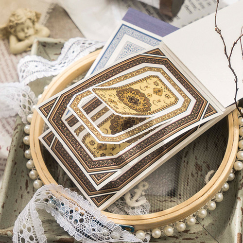 Good Day Book Baroque Window Series Collage Border Handbook DIY Base Stickers 30 sheets into 8 styles