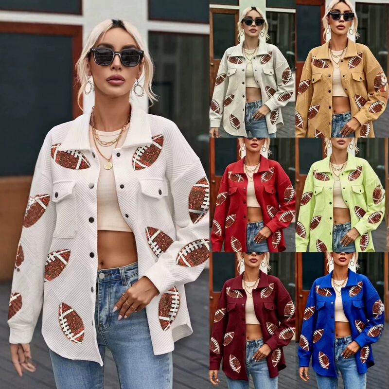 2026 Amazon cross-border European and American spring/autumn new digital print fashion lapel versatile solid color cardigan shirt for women 2026 Amazon cross-border European and American spring/autumn new digital print fashion lapel versatile solid color cardigan shirt for women