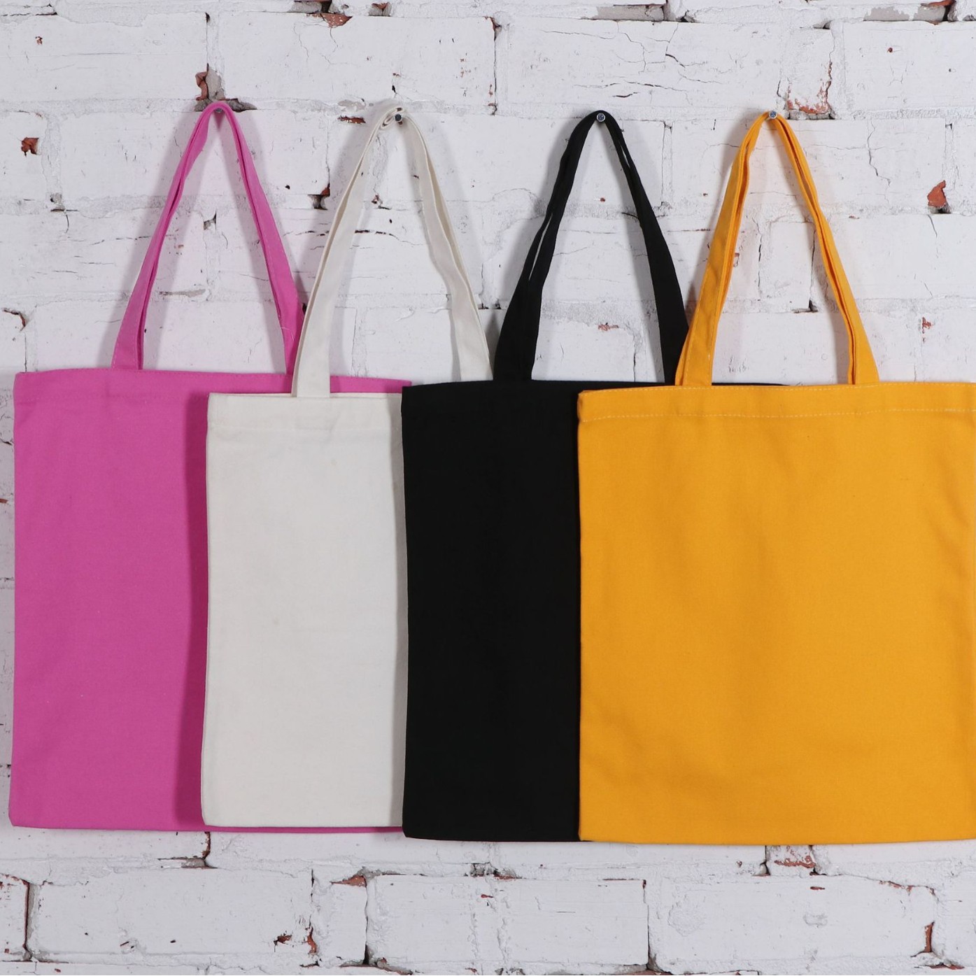 Cotton cloth bag with zipper