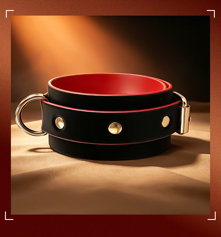 PU Leather Bondage Restraint Set with Detachable Cuffs and Mouth Ball Gag — detail image 37