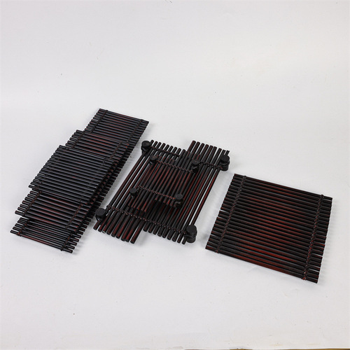 Purple bamboo row Japanese food plate decoration sashimi barbecue platter decoration seafood tea tray tea mat Japanese coaster tea banquet